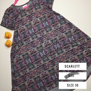 NWT Lularoe SCARLETT Kid’s dress - 10